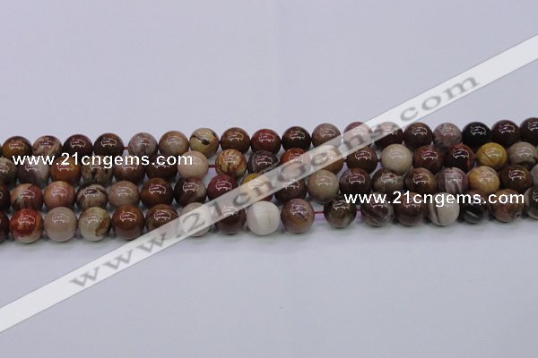 CWJ404 15.5 inches 12mm round wood jasper gemstone beads wholesale