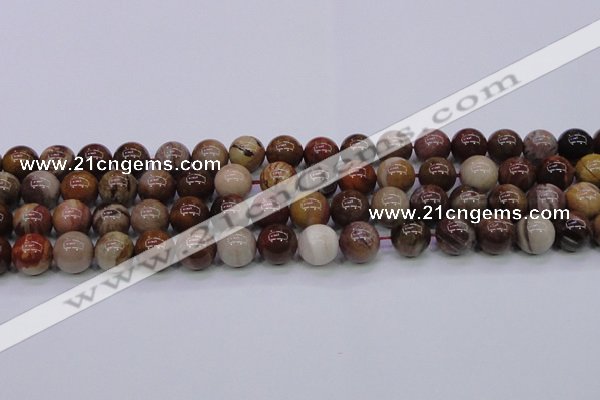 CWJ405 15.5 inches 14mm round wood jasper gemstone beads wholesale