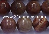 CWJ435 15.5 inches 14mm round wood jasper beads wholesale