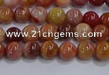 CWJ461 15.5 inches 6mm round rainbow wood jasper beads