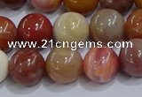 CWJ463 15.5 inches 10mm round rainbow wood jasper beads