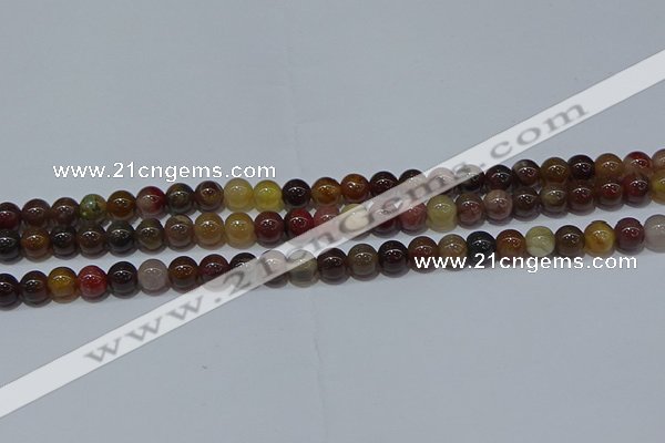 CWJ501 15.5 inches 6mm round Xinjiang wood jasper beads wholesale