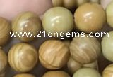 CWJ512 15.5 inches 8mm round wooden jasper beads wholesale