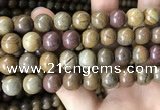 CWJ566 15.5 inches 12mm round wood jasper beads wholesale