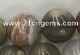 CWJ579 15.5 inches 14mm round wood jasper beads wholesale