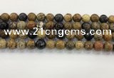 CWJ583 15.5 inches 11mm round wooden jasper beads wholesale