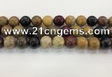 CWJ585 15.5 inches 14mm round wooden jasper beads wholesale