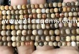 CWJ590 15.5 inches 4mm round wood jasper beads wholesale