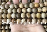 CWJ594 15.5 inches 12mm round wood jasper beads wholesale