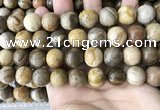 CWJ595 15.5 inches 14mm round wood jasper beads wholesale