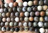 CWJ622 15 inches 8mm round wooden jasper beads wholesale