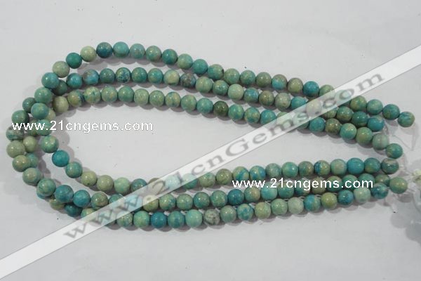 CXH102 15.5 inches 8mm round dyed Xiang He Shi gemstone beads