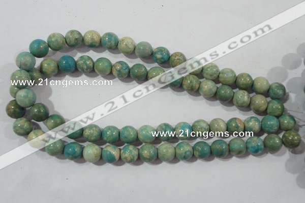 CXH104 15.5 inches 12mm round dyed Xiang He Shi gemstone beads