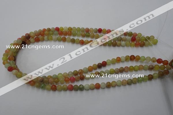 CXJ111 15.5 inches 6mm round dyed New jade beads wholesale