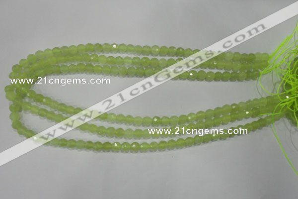 CXJ161 15.5 inches 6mm faceted round New jade beads wholesale