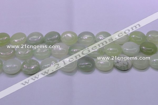 CXJ228 15.5 inches 25mm flat round New jade beads wholesale