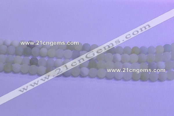 CXJ301 15.5 inches 6mm round matte New jade beads wholesale