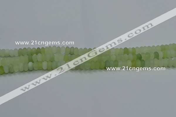 CXJ311 15.5 inches 5*8mm rondelle matte New jade beads wholesale