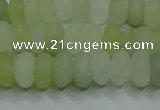 CXJ312 15.5 inches 6*10mm rondelle matte New jade beads wholesale