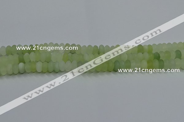 CXJ312 15.5 inches 6*10mm rondelle matte New jade beads wholesale