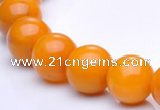 CYJ12 16 inches 10mm round yellow jade gemstone beads Wholesale