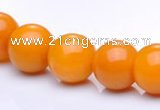 CYJ14 16 inches 12mm round yellow jade gemstone beads Wholesale