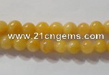 CYJ251 15.5 inches 6mm round yellow jade beads wholesale