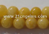 CYJ254 15.5 inches 12mm round yellow jade beads wholesale