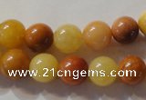 CYJ263 15.5 inches 10mm round mixed color yellow jade beads wholesale