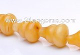 CYJ28 9*13mm calabash yellow jade gemstone beads Wholesale