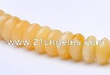 CYJ29 16 inch 4*8mm roundel yellow jade gemstone beads Wholesale