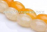 CYJ33 16 inches 8*12mm rice yellow jade gemstone beads Wholesale