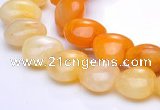 CYJ37 16 inch 12*12mm heart yellow jade gemstone beads Wholesale