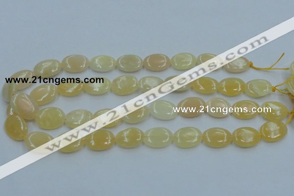 CYJ62 15.5 inches 15*20mm oval yellow jade gemstone beads wholesale