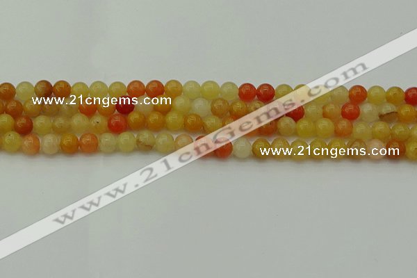 CYJ621 15.5 inches 6mm round yellow jade beads wholesale