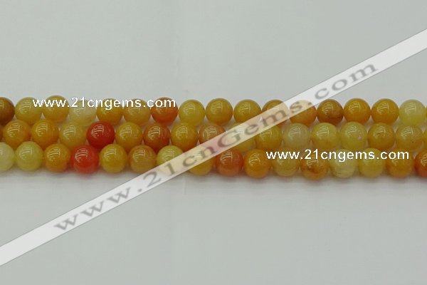 CYJ623 15.5 inches 10mm round yellow jade beads wholesale