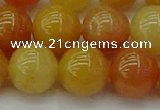 CYJ625 15.5 inches 14mm round yellow jade beads wholesale