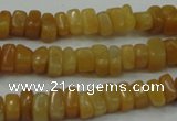 CYJ70 15.5 inches 5*8mm nuggets yellow jade beads wholesale