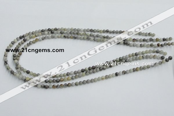 CYQ01 15.5 inches 4mm round natural pyrite quartz beads wholesale