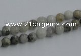 CYQ02 15.5 inches 6mm round natural pyrite quartz beads wholesale