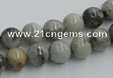 CYQ04 15.5 inches 10mm round natural pyrite quartz beads wholesale