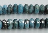 CYQ54 15.5 inches 6*12mm rondelle dyed pyrite quartz beads wholesale