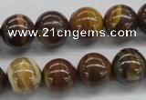 CZJ172 15.5 inches 12mm round iron zebra jasper beads wholesale