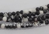 CZJ202 15.5 inches 6mm round black & white zebra jasper beads