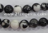CZJ205 15.5 inches 12mm round black & white zebra jasper beads