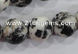 CZJ208 15.5 inches 18mm round black & white zebra jasper beads