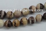 CZJ250 15.5 inches 8mm round zebra jasper beads wholesale