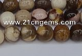 CZJ271 15.5 inches 6mm round zebra jasper beads wholesale