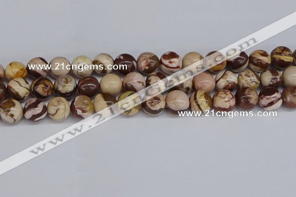 CZJ273 15.5 inches 10mm round zebra jasper beads wholesale