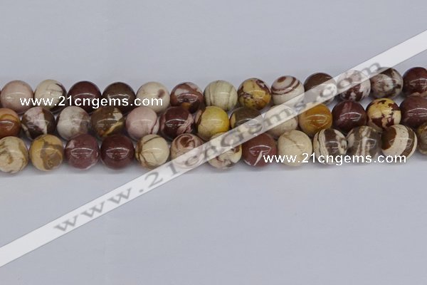 CZJ274 15.5 inches 12mm round zebra jasper beads wholesale